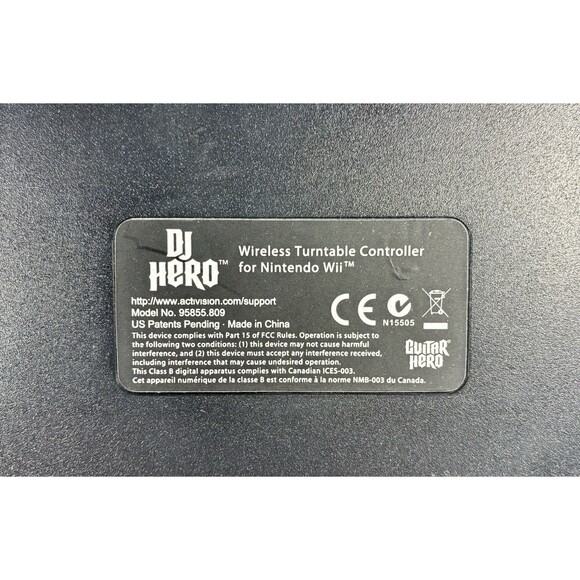 Nintendo Wii DJ Hero Turntable 95855.809 with Manual In Original Box Tested - Picture 9 of 15